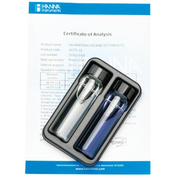 Set de Verificación de Calibración para Checker HC® de Alcalinidad en Agua Dulce - HI775-11
