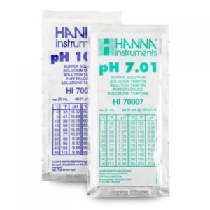 HI770710C Sobres de Buffer de calibración de pH 7,01 y 10,01 (10 x 20 ml, 5 cada uno)