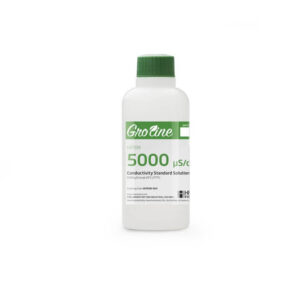 Estándar de Conductividad GroLine de 5.000 μS/cm con Certificado (botella de 120 mL) - HI7039-012