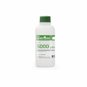 Estándar de Conductividad GroLine de 5.000 μS/cm con Certificado (botella de 230 mL) - HI7039-023