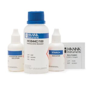 Reactivos de Reemplazo del Kit de Pruebas para Cloro Total de Rango Extendido (100 pruebas) - HI38023-100