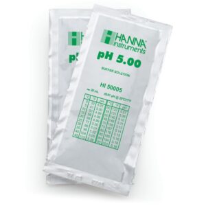 Sobres de Estándar de Calibración Técnica pH 5.00 (25 x 20 mL) - HI50005-02
