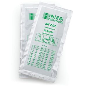 Sobres con Sobres con Solución de Calibración Técnica pH 7.01 (25 x 20 mL) - HI50007-02