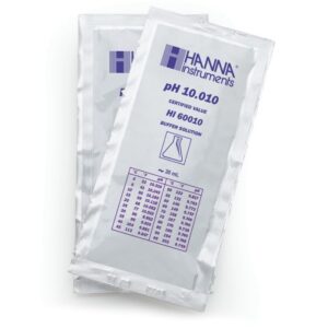 Solución Estándar Millesimal pH 10.010 (25 sobres x 20 mL) - HI60010-02