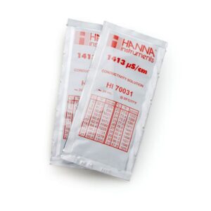 Solución Estándar de Conductividad de 1413 µS/cm (25 x 20mL) - HI70031P