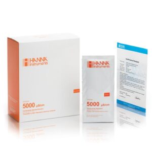 Solución Estándar de Conductividad de 5000  μS/cm (25 x 20mL) - HI70039C