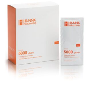 Solución Estándar de Conductividad de 5000 µS/cm  (25 x 20mL) - HI70039P
