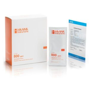 Solución Estándar de TDS de 800 mg/L (ppm) (25 sobres x 20 mL) - HI70080C
