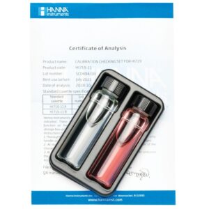 Set de Verificación de Calibración para Checker® HC de Dureza de Magnesio - HI719-11
