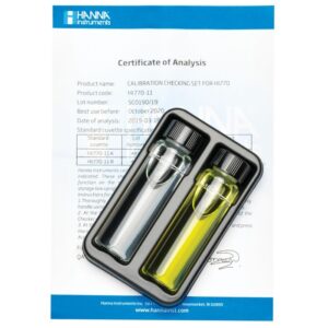 Set de Verificación de Calibración de Sílice Rango Alto para Checker® HC - HI770-11