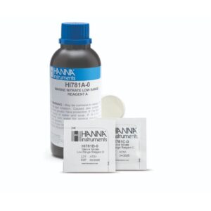 Reactivos para Checker de Nitrato Marino de Agua Dulce de Rango Bajo (25 pruebas) - HI781-25