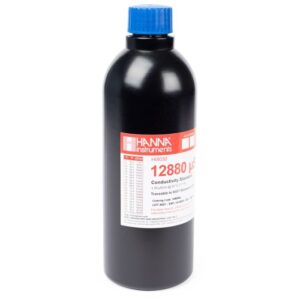 Solución Estándar para Conductividad 12.880 µS/cm en Botella FDA (500 mL) - HI8030L