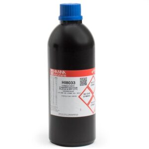 Solución Estándar de Conductividad de 84 μS/cm en Botella FDA (500 ml) - HI8033L