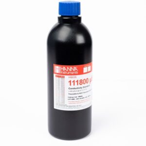 Solución Estándar de Conductividad de 111.800 μS/cm en Botella FDA (500 ml) - HI8035L