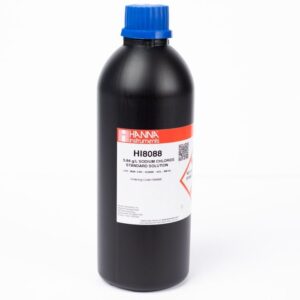 Solución Estándar de NaCl 5.84 g/L en Botella FDA (500 mL) - HI8088L