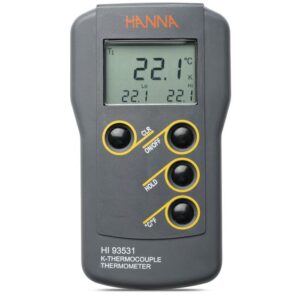 Termómetro para Termopar Tipo K con Resolución de 0.1 y Límite Alto / Bajo en Pantalla - HI93531