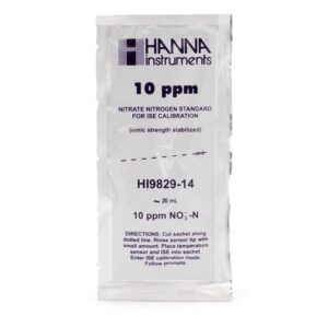 Sobres de Solución Estándar de Nitrato (como N) de 10 ppm para HI9829 (25 x 25 mL) - HI9829-14