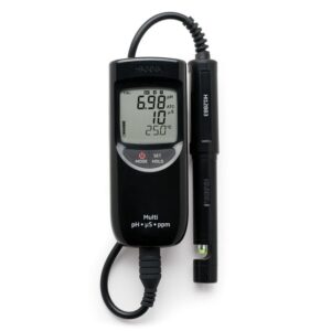 Medidor Portátil e Impermeable para pH / CE / TDS (Rango Bajo) - HI991300