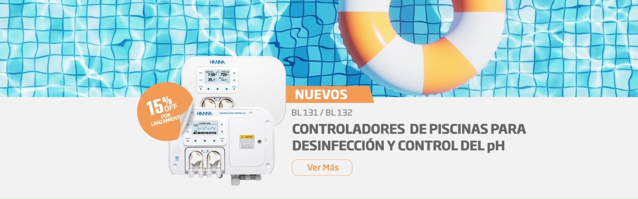 Controlador de piscinas para desinfección y control de pH